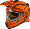 GMAX AT-21S Helmet - Epic - Dual Lens Shield Models - Matte Neon Orange/Black - Size Large - [Blemish]