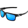 100% Type-S Performance Sunglasses - Black - Blue Mirror Lens