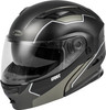 GMAX MD-01 Helmet - Exploit - Matte Black/Silver - Size 2XLarge - [Blemish]