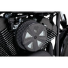 Vance & Hines Air Cleaner Cover: Harley-Davidson Models - Skullcap Crown - Black