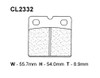 Carbone Lorraine Brakes RX3 High Performance Sintered Brake Pads ~ 2332RX