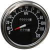 Drag Specialties 2240:60 Speedometer w/ Reed Switch: 1991-1995 Harley-Davidson Softail - Black - 68-84 Style