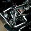 Drag Specialties Handlebar Grip End Cap w/ 12" Fringe: 1980-2020 Harley-Davidson Models - Black/Chrome