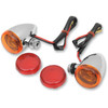 Drag Specialties Mini Deuce Marker Lights: Harley-Davidson Models - Gloss Black