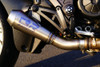 Racefit Ducati Diavel Urban Growler Slip-On Exhaust - Titanium Etched Logo