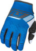 Fly Racing Youth Kinetic Prix Gloves - 2024 Model - Bright Blue/Charcoal - YS