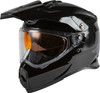GMAX AT-21S Helmet - Solid Colors - Dual Lens Shield Models - Black - MD