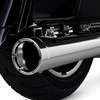 Vance & Hines Monster Rounds Slip-On Exhaust: 95-16 Touring Models - Chrome