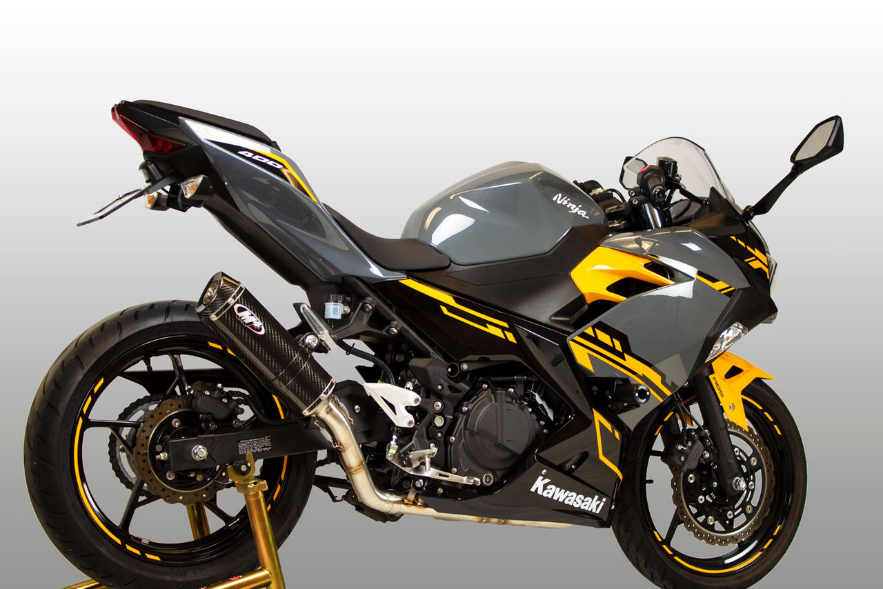 scout 6本セット M4 18-26 Kawasaki Ninja 400/500/Z400 Full Exhaust - Carbon