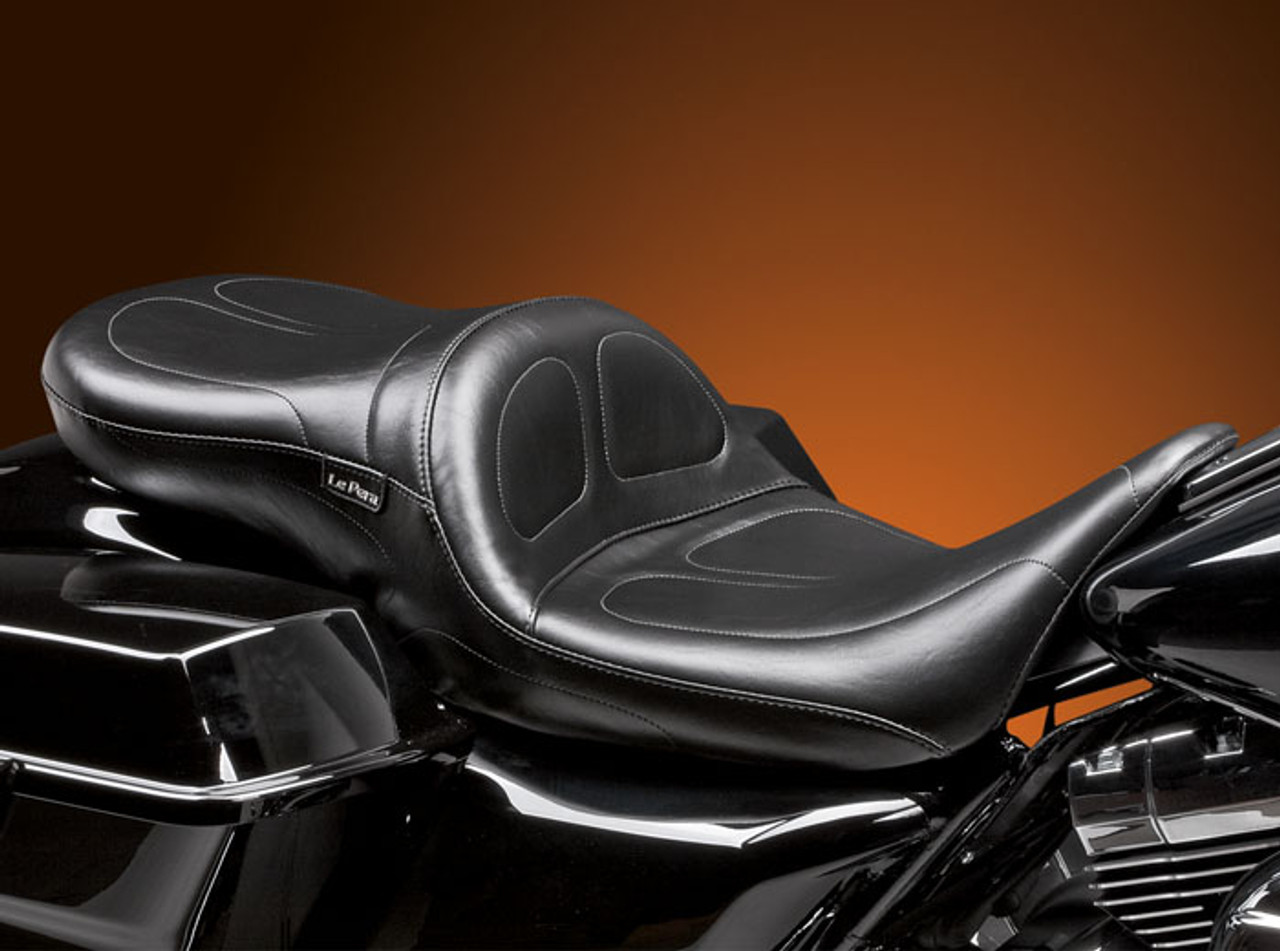 Le Pera Maverick 2-Up Seat: 08-20 Harley-Davidson Touring Models