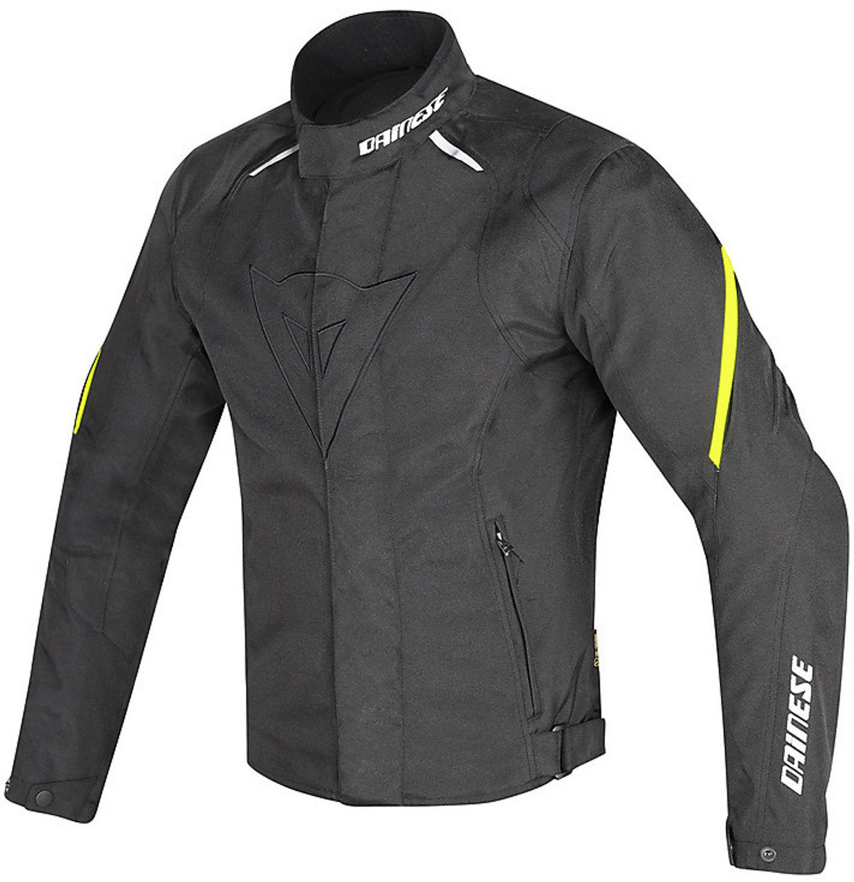 Dainese Laguna Seca D1 D-Dry Jacket - Black/Flo Yellow - Size EU