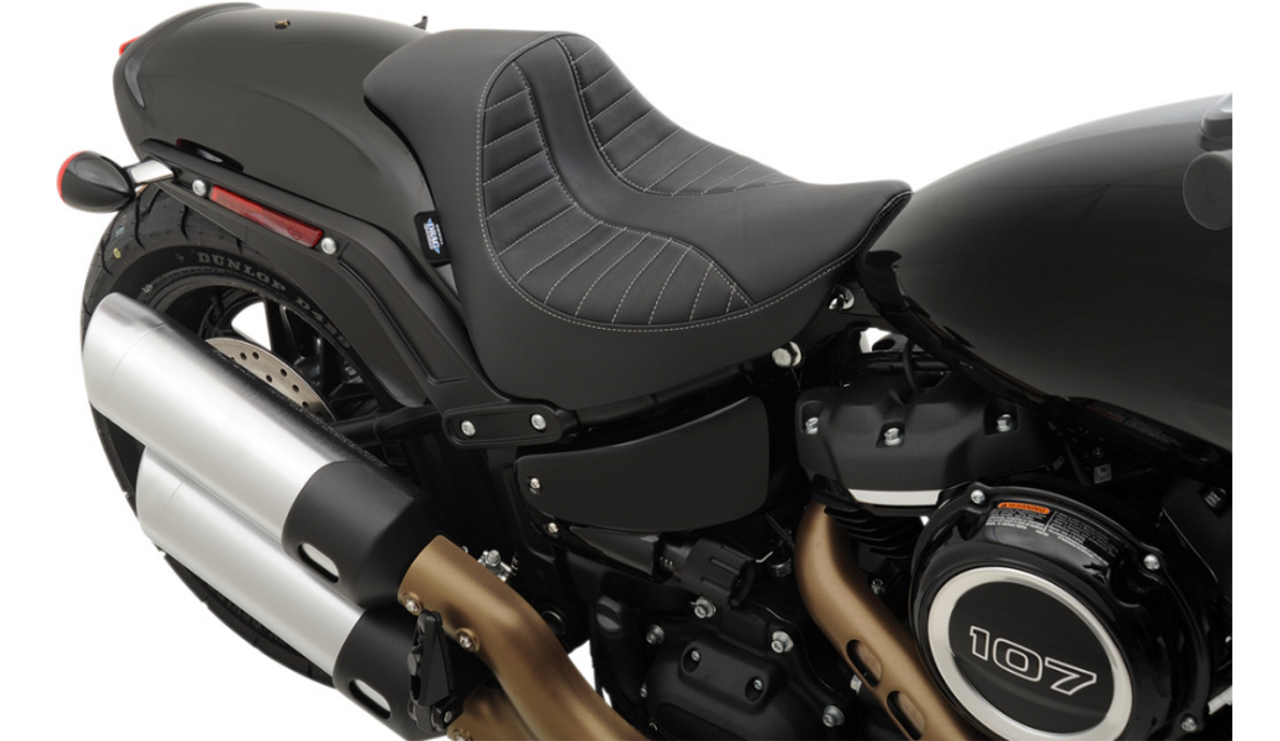 Drag Specialties Scorpion Solo Seat: 18-21 Harley-Davidson Softail Fat Bob  Models