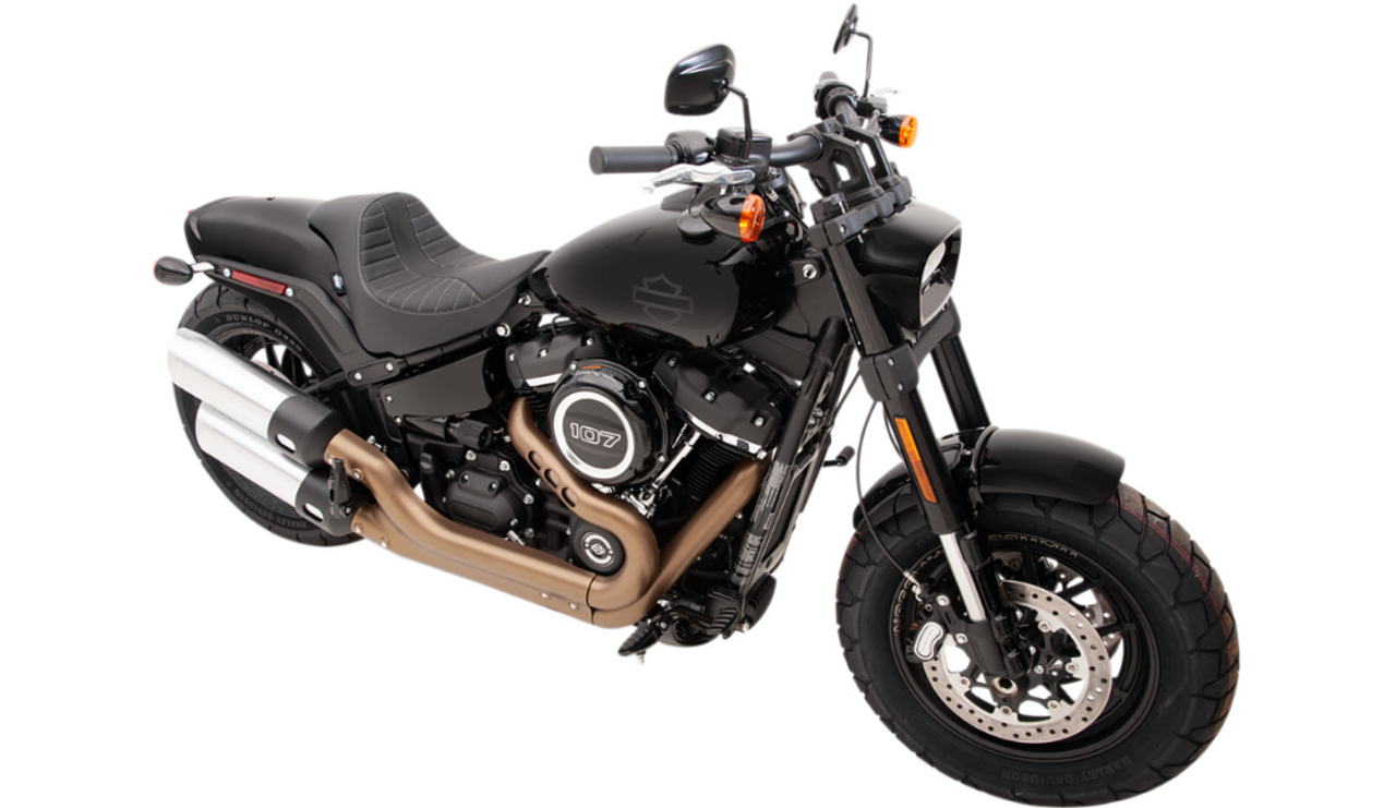 Drag Specialties Scorpion Solo Seat: 18-21 Harley-Davidson Softail 