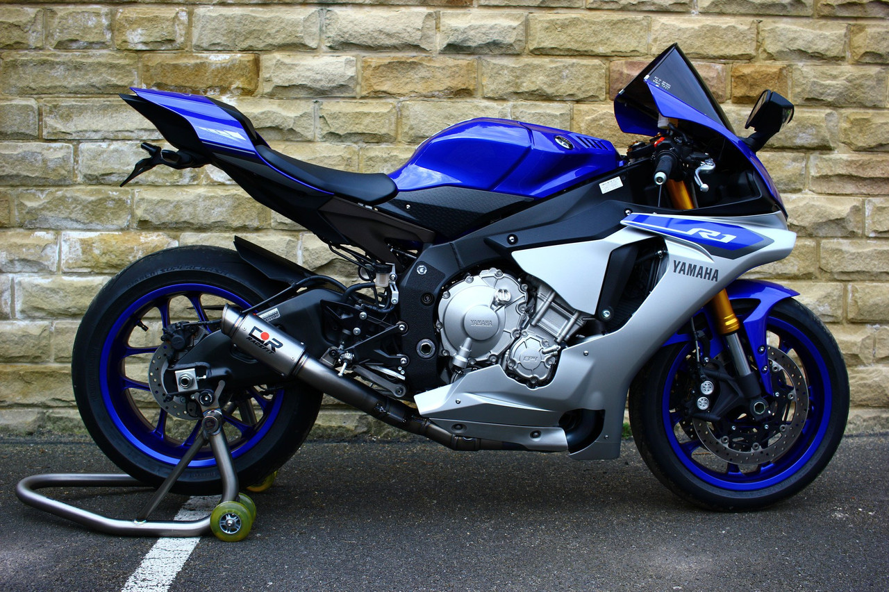 yzf-r1 2015 2CR RACEFIT マフラー Racefit 15-25 Yamaha R1/M Slip-On Exhaust - MotoMummy | MotoMummy