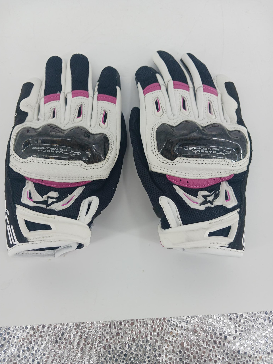 Alpinestars Stella SMX-2 Air Carbon v2 Gloves - Black/White/Pink