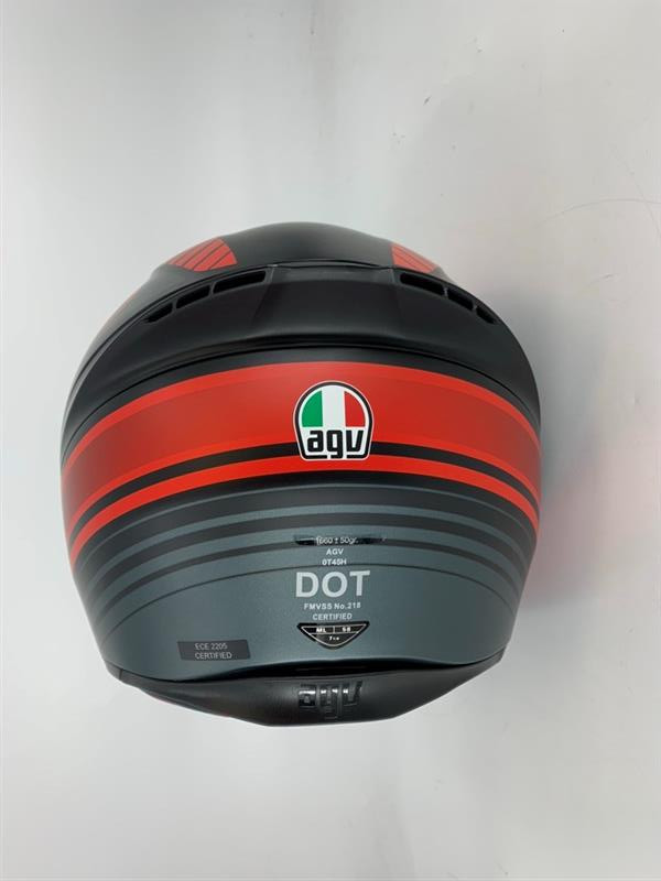 AGV K1 Helmet - Warmup - Matte Black/Red - Medium/Large [Blemish