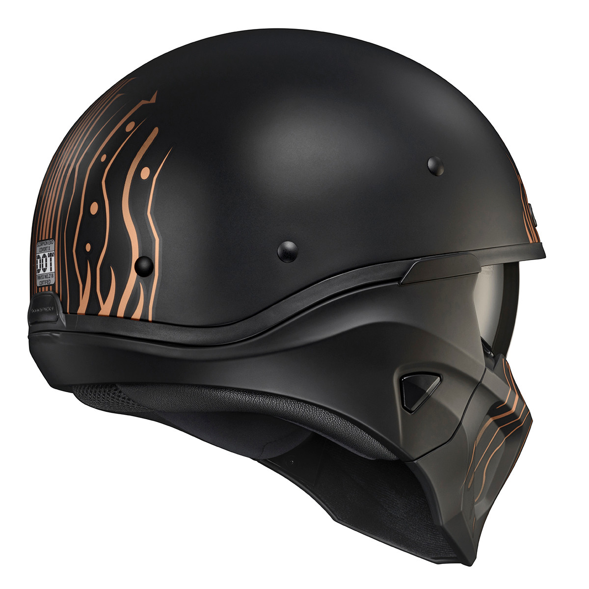 scorpion covert x helmet stores Exo Face Mask The helmet also features subtly integrated forehead vent intakes and a dark smoke EverClear anti Scorpion EXO Covert X Helmet