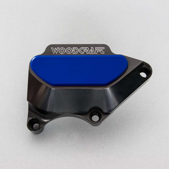 Woodcraft RHS Clutch Cover Protector: 03-06 Honda CBR600RR - Blue Pad