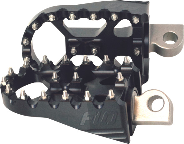 MOTO STYLE FOOTPEG SET FLAT BLACK 2"X3.125"