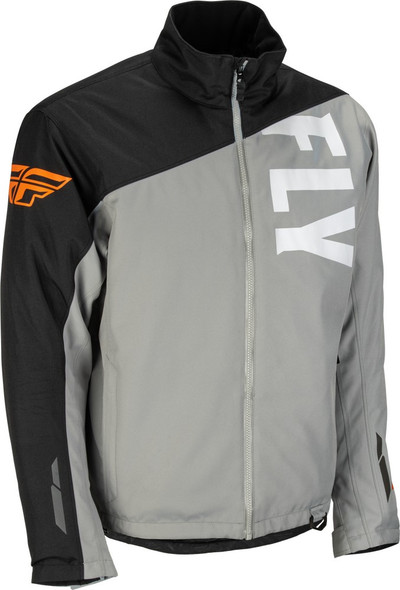 Fly Racing Aurora Jacket - Grey/Black/Orange - Small - 470-4123S