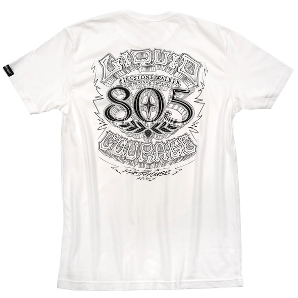 Fasthouse 805 Liquid Courage Short Sleeve Tee - White - Small - 197168010528