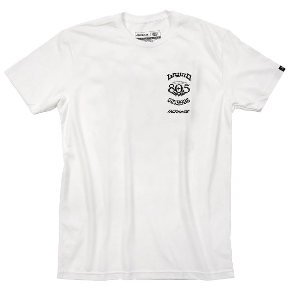 Fasthouse 805 Liquid Courage Short Sleeve Tee - White - Small - 197168010528