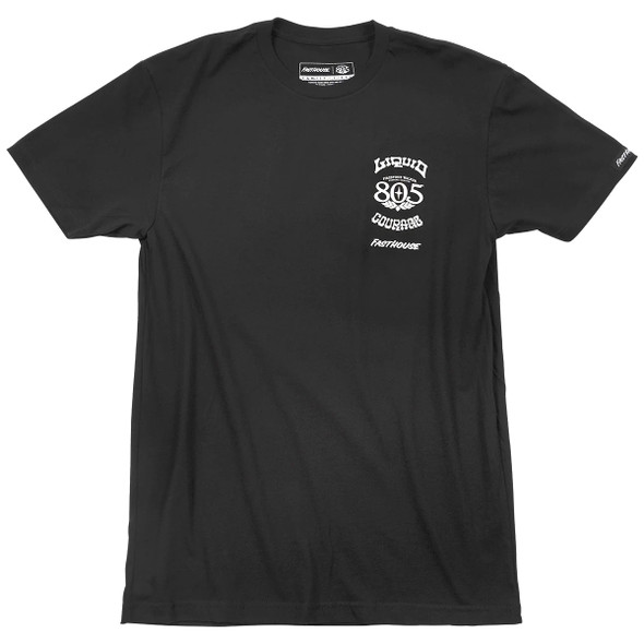 Fasthouse 805 Liquid Courage Short Sleeve Tee - Black - MD