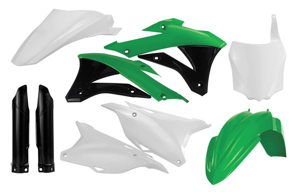 Acerbis Plastic Kit: 2014+ Kawasaki KX85/KX100