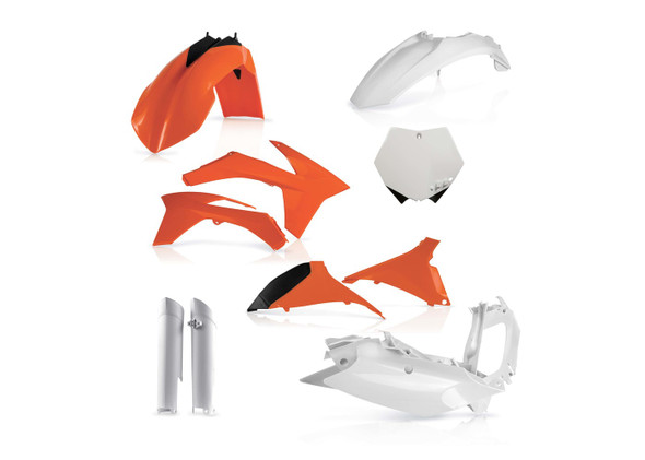 Acerbis Plastic Kit: 11-12 KTM 125cc to 450cc (SX/XC/SX-F/XC-F Models)