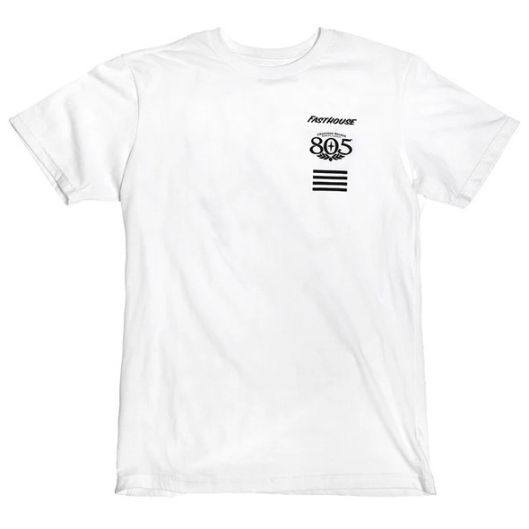 Fasthouse 805; Crew Time Midweight Tee - White - Small - 197168051125