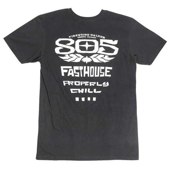 Fasthouse 805; Gravel Midweight Tee - Black - SM