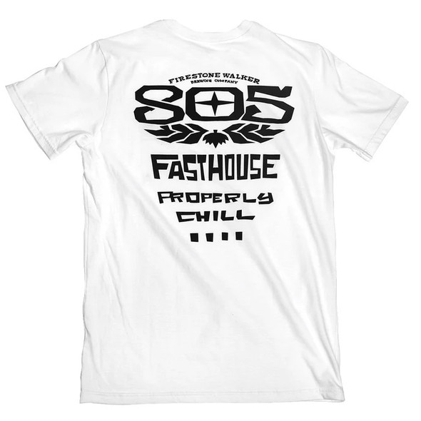 Fasthouse 805; Gravel Midweight Tee - White - Small - 197168051002