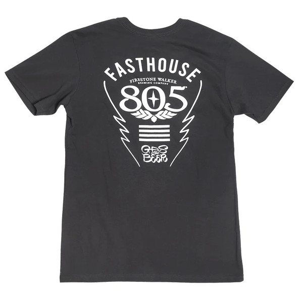 Fasthouse 805; Crew Time Midweight Tee - Black - Small - 197168051064