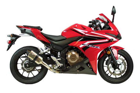M4 16-26 Honda CBR500R Slip-On Exhaust - Titanium Canister