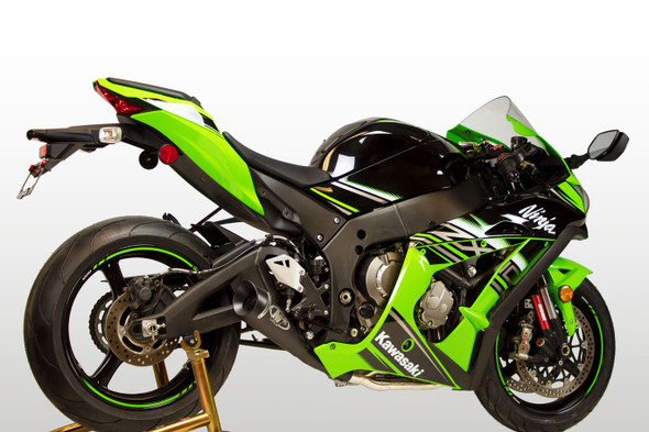 M4 16-20 Kawasaki ZX-10R GP19 Titanium Piping Full Exhaust - Black Canister