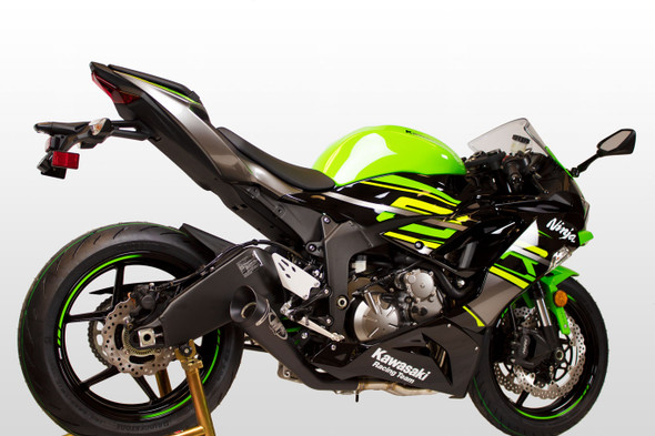 M4 09-26 Kawasaki ZX-6R/ZX636 GP19 Full Exhaust - Black Canister