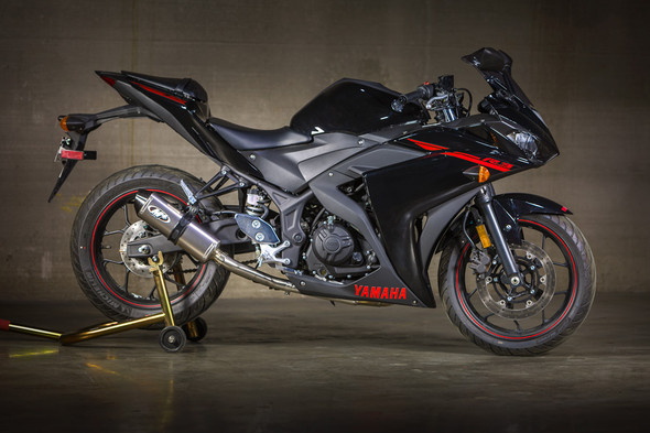 M4 15-26 Yamaha R3 Full Exhaust - Titanium Canister