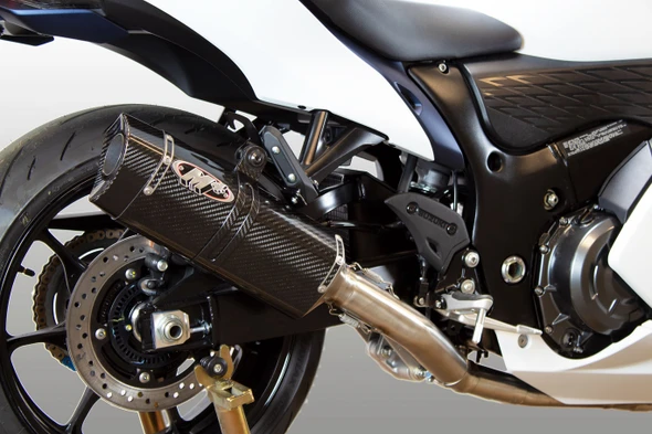 M4 08-26 Suzuki Hayabusa Full Exhaust System - Carbon Tech Canister