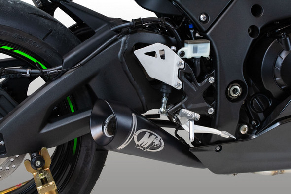 M4 21-26 Kawasaki ZX-10R Full Titanium Exhaust System - Black Canister