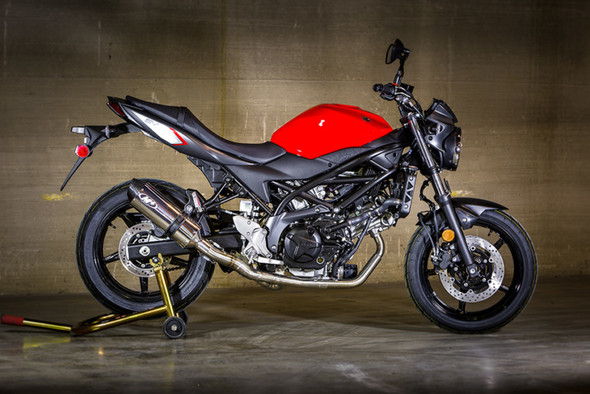 M4 17-23 Suzuki SV650 Full Exhaust System - Polished Canister