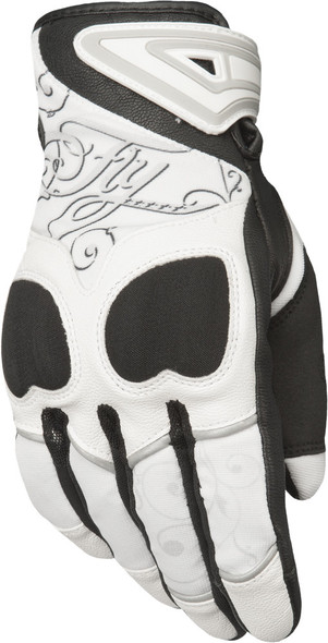 Fly Racing Women's Venus Gloves - White/Black - Small - 476-6122S