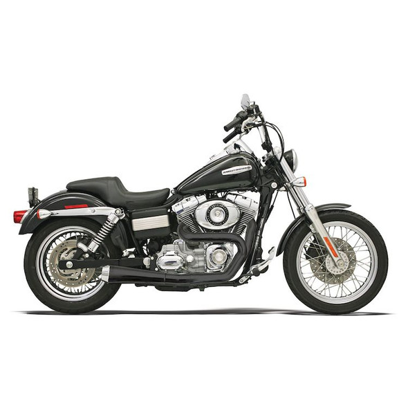 Bassani Road Rage 2-into-1 Short Upswept Exhaust: 91-17 Dyna Models