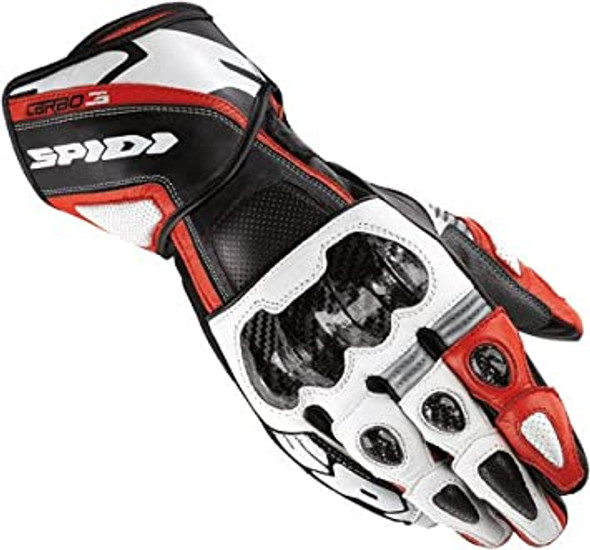 Spidi Carbo 3 Men's Gloves - Red/Black/White - XLarge