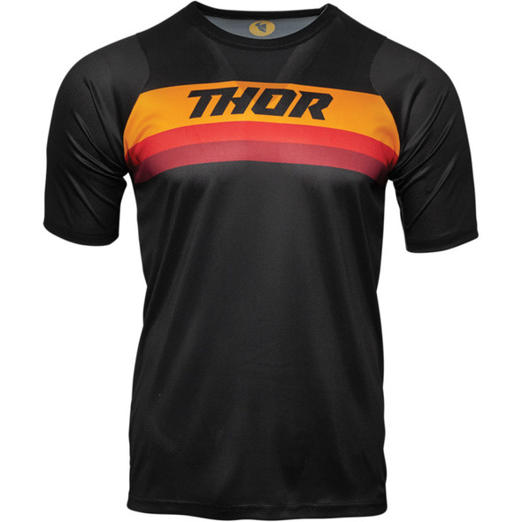 Thor Assist Short Sleeve Jersey - Black/Orange - Medium - 5120-0046