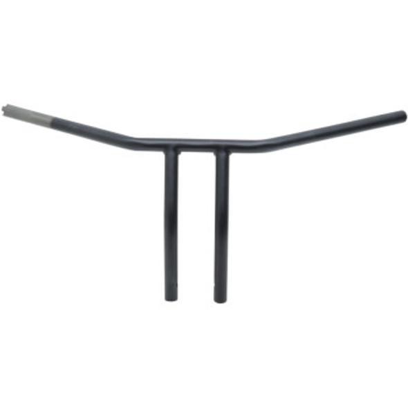 Drag Specialties 1" Curved T-Bar Handlebars: Harley-Davidson Dyna/Softail/Sportster Models (TBW)