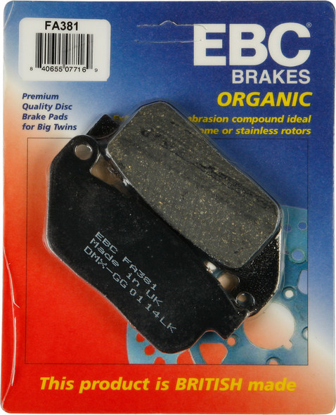 EBC Cruiser Organic Brake Pads
