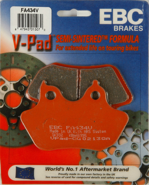 EBC Cruiser V Series Semi-Sintered Front Brake Pads