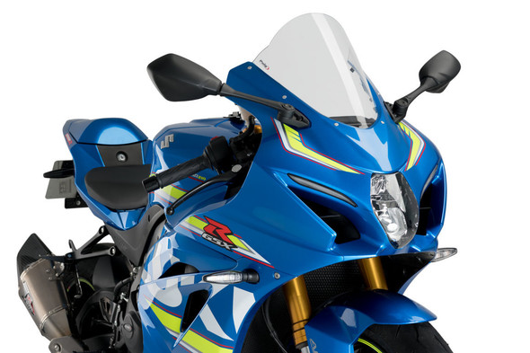 Puig R Racer Windscreen: 17-20 Suzuki GSXR1000/R