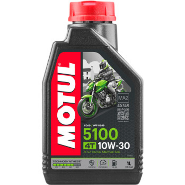 Motul 5100 4T Synthetic Blend Oil - 10W30 - 1 Liter