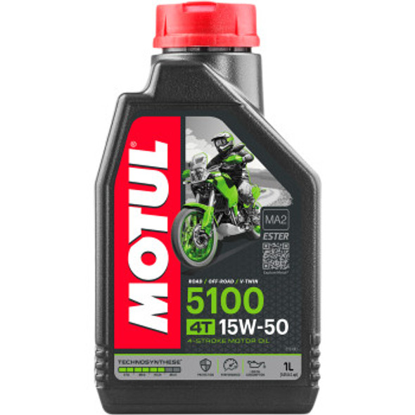 Motul 5100 4T Synthetic Blend Oil - 15W50 - 1 Liter